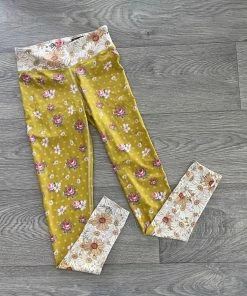 Flow Yoga Wear Flower Baby XS 8-10 Full Length OUTLET