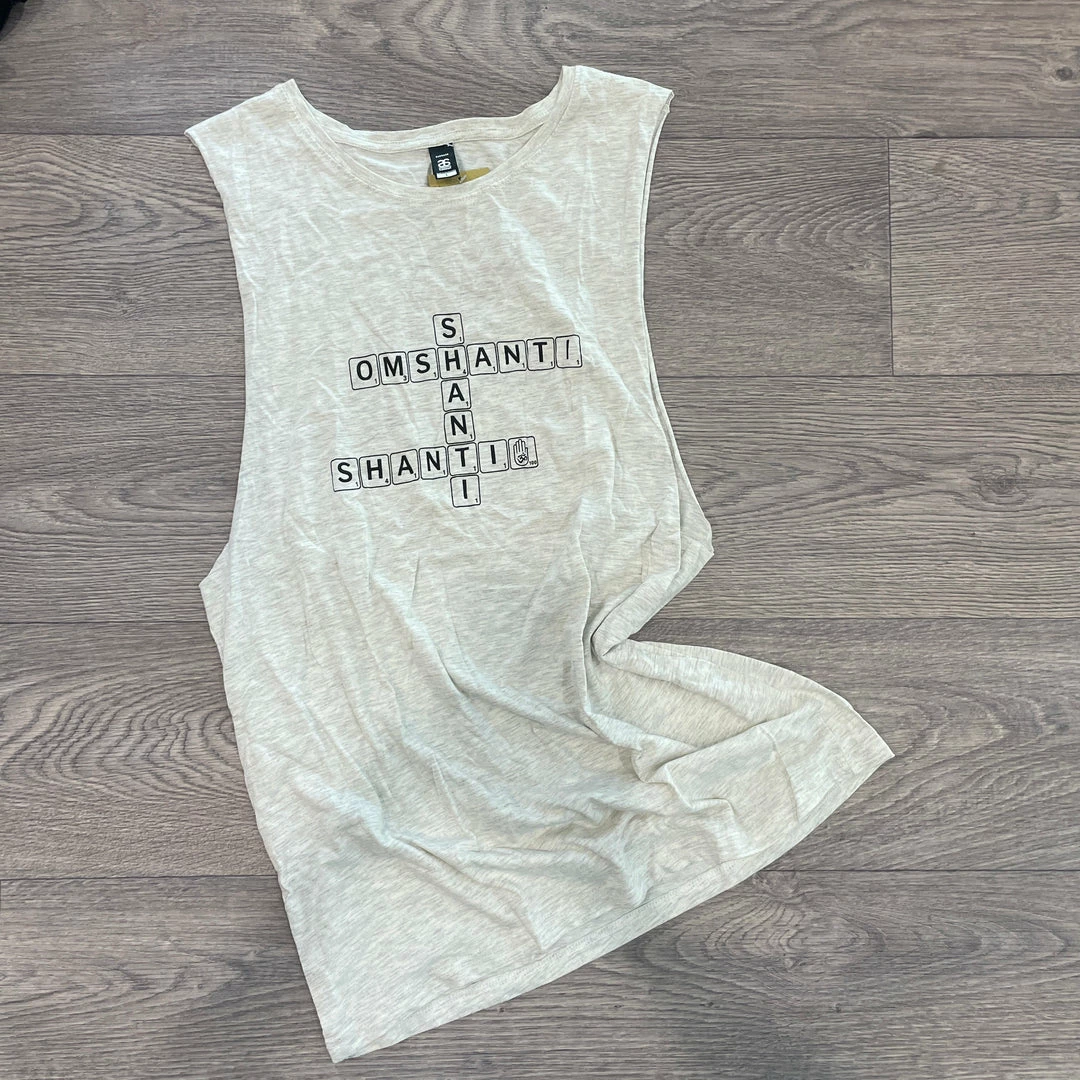 Flow Yoga Wear Om Shanti Unisex Tank L OUTLET 4 Flow Yoga Wear Om Shanti Unisex Tank L OUTLET