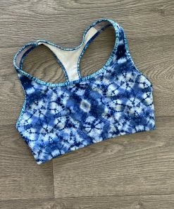 Flow Yoga Wear Indigo Zen M (12-14) Racer Crop Top