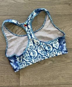 Flow Yoga Wear Indigo Zen M (12-14) Racer Crop Top