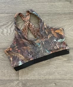 Flow Yoga Wear ❅ WINTER SALE ❅ Aloha XS 8-10 Keyhole Crop Top