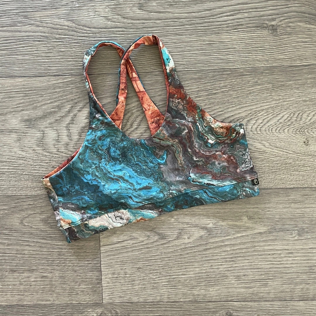 Flow Yoga Wear Ancient Earth XS 8-10 Keyhole Crop Top OUTLET 4 Flow Yoga Wear Ancient Earth XS 8-10 Keyhole Crop Top OUTLET