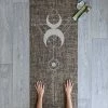 Flow Yoga Wear > CORK MATS & MORE < Moon Alignment Organic Jute Yoga Mat