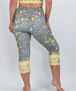 Flow Yoga Wear Lemon Orchard Pure Capri Legging