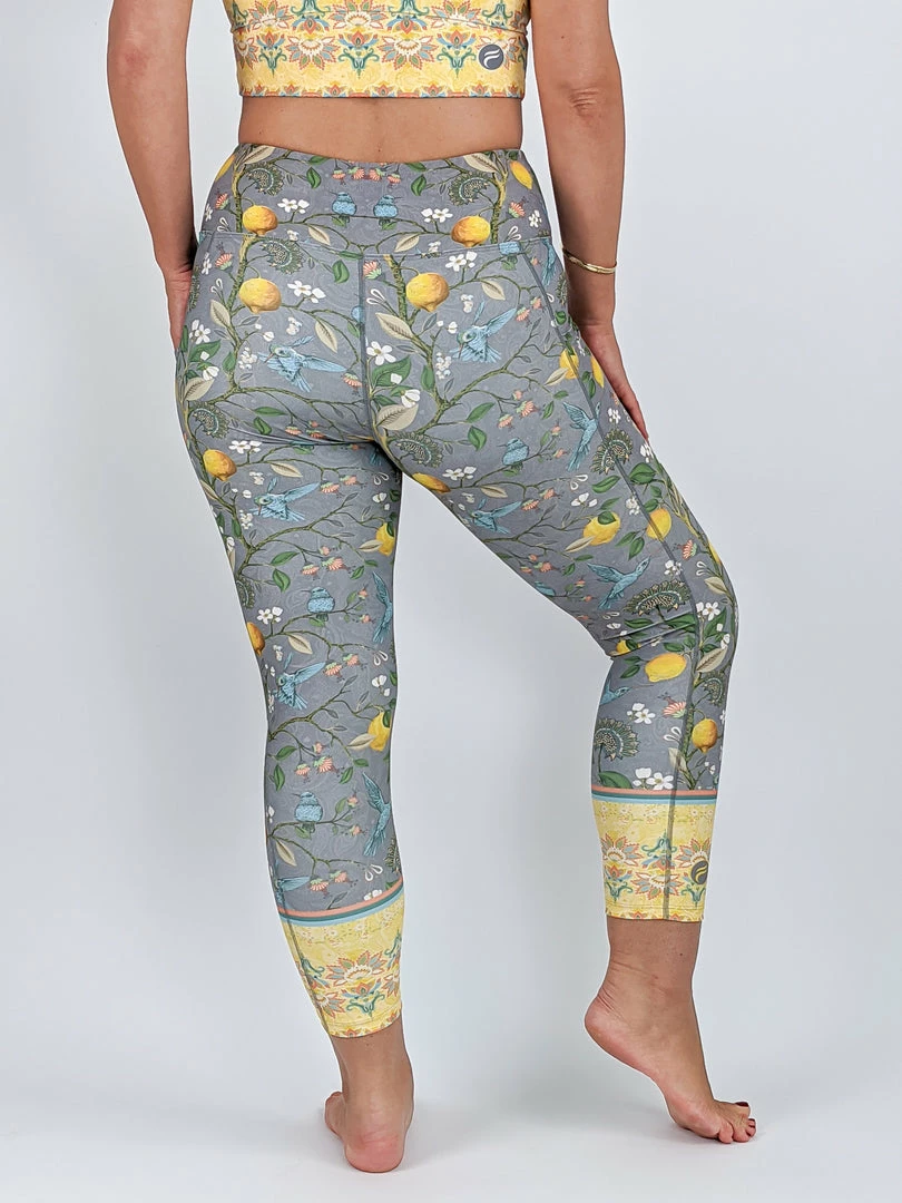 Flow Yoga Wear Lemon Orchard Pocket 7/8th Legging XXS, 3XL OUTLET 5 Flow Yoga Wear Lemon Orchard Pocket 7/8th Legging XXS, 3XL OUTLET