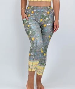 Flow Yoga Wear Lemon Orchard Pocket 7/8th Legging XXS, 3XL OUTLET