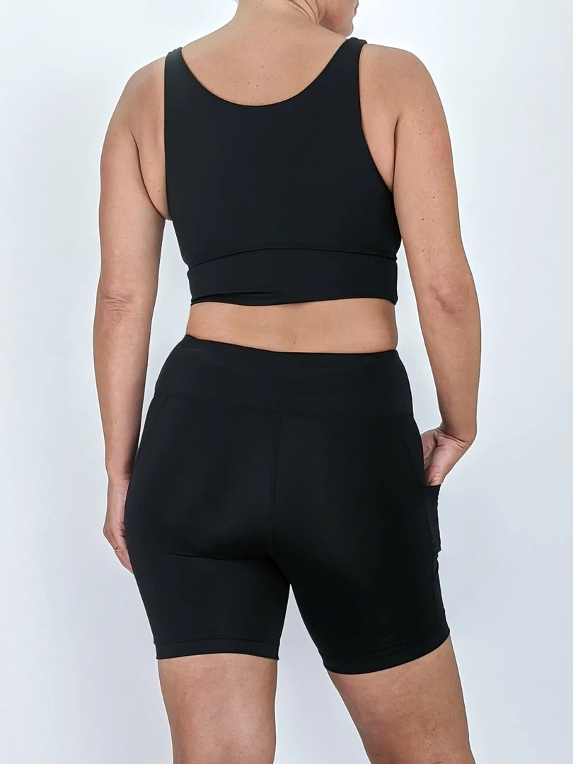 Flow Yoga Wear ❅ WINTER SALE ❅ Midnight Black Comfort Crop Top 4 Flow Yoga Wear ❅ WINTER SALE ❅ Midnight Black Comfort Crop Top