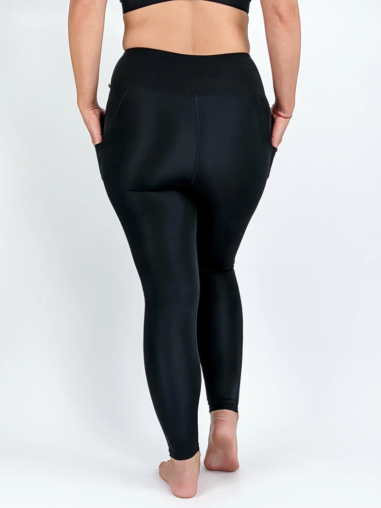 Flow Yoga Wear Midnight Black Compression Pocket Full Legging ❅ WINTER SALE ❅ 5 Flow Yoga Wear Midnight Black Compression Pocket Full Legging ❅ WINTER SALE ❅