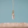 Flow Yoga Wear Jewellery Clear Quartz Dainty Necklace