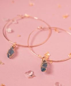 Flow Yoga Wear Apatite Selene Hoops Jewellery