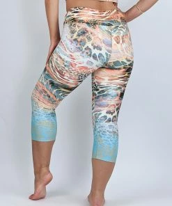 Flow Yoga Wear ⚘ AUSTRALIANA ⚘ Reef Dreams Pure Capri Legging