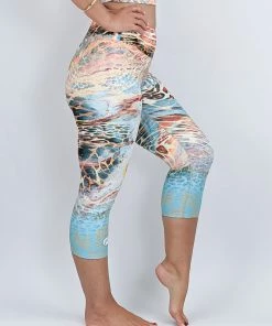 Flow Yoga Wear ⚘ AUSTRALIANA ⚘ Reef Dreams Pure Capri Legging