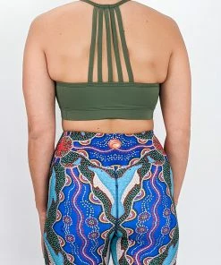 Flow Yoga Wear Sage Halter Croptop Halter Crops