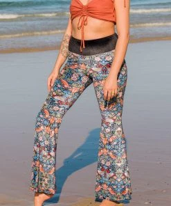 Flow Yoga Wear Strawberry Thief Velvet Flare