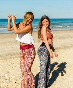 Flow Yoga Wear Strawberry Thief Velvet Flare