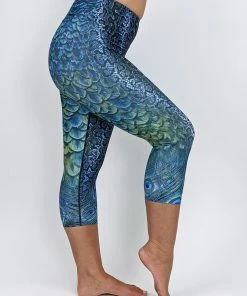 Flow Yoga Wear Pure Capri Leggings Sapphire Serpent Pure Capri Legging