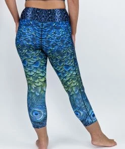 Flow Yoga Wear ❅ WINTER SALE ❅ Sapphire Serpent Pocket 7/8th Legging XXS