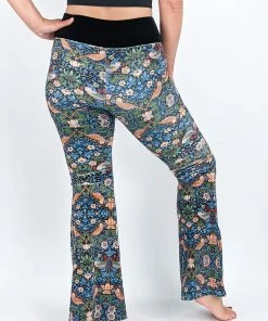 Flow Yoga Wear Strawberry Thief Velvet Flare