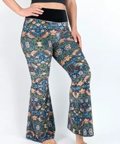 Flow Yoga Wear Strawberry Thief Velvet Flare