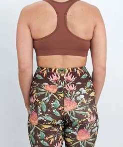 Flow Yoga Wear Racer Crops Terracotta Racer Croptop