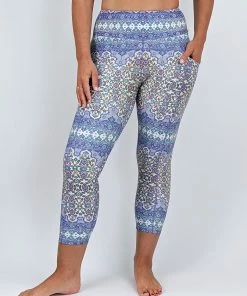 Flow Yoga Wear Turkish Delight Pocket 7/8th Legging XXS & 2XL OUTLET
