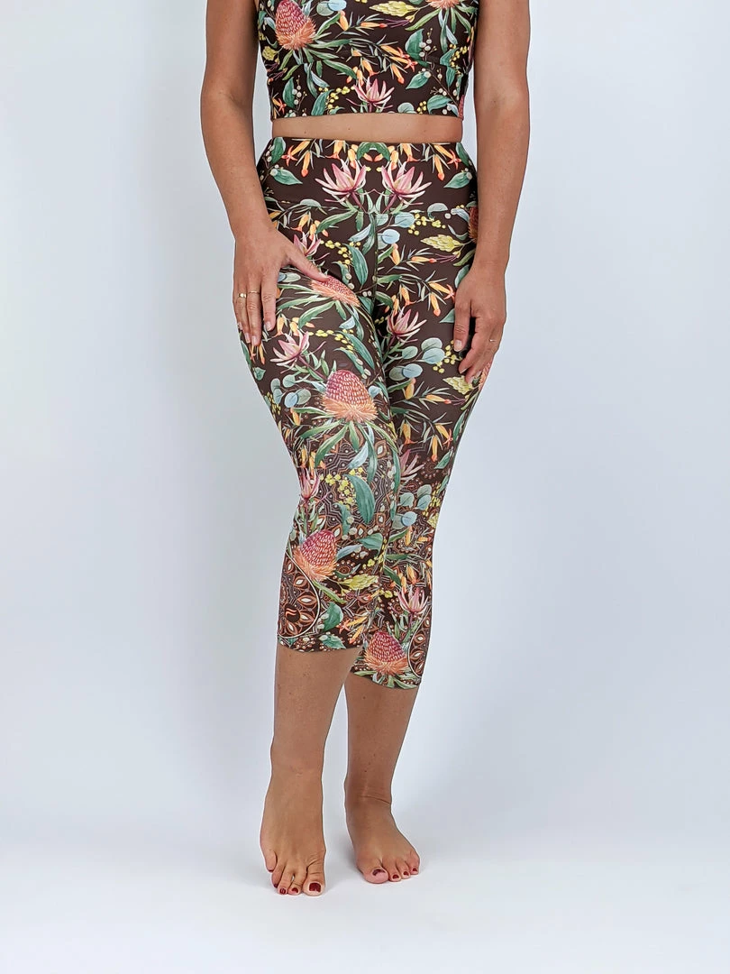 Flow Yoga Wear ⚘ AUSTRALIANA ⚘ Wallum Country Pure Capri Legging 6 Flow Yoga Wear ⚘ AUSTRALIANA ⚘ Wallum Country Pure Capri Legging
