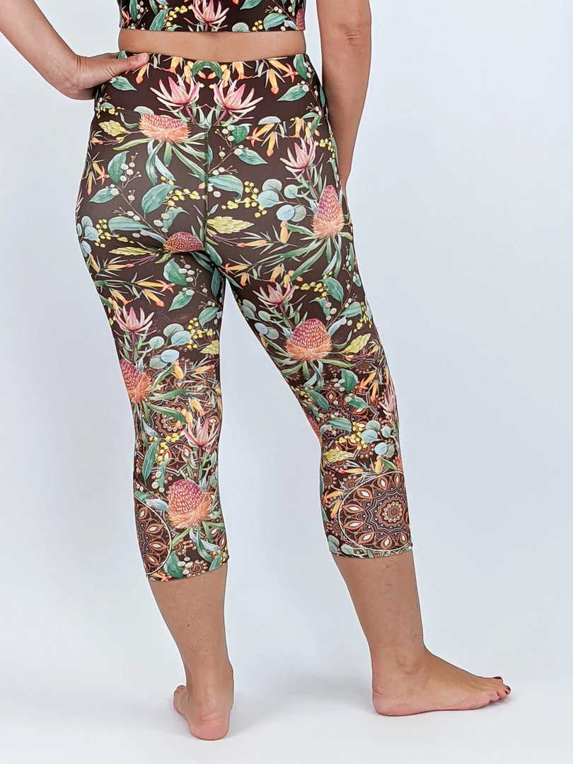 Flow Yoga Wear ⚘ AUSTRALIANA ⚘ Wallum Country Pure Capri Legging 5 Flow Yoga Wear ⚘ AUSTRALIANA ⚘ Wallum Country Pure Capri Legging
