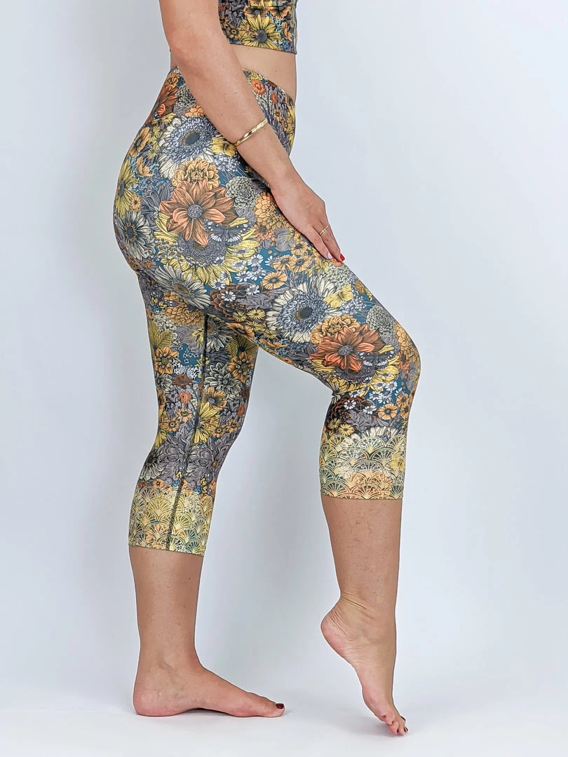 Flow Yoga Wear Wild & Free Pure Capri Legging 4 Flow Yoga Wear Wild & Free Pure Capri Legging