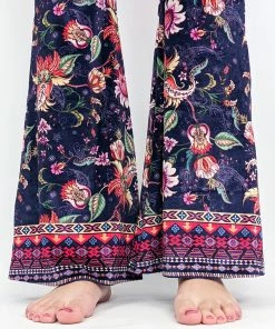 Flow Yoga Wear Flares Zeppelin Paisley Velvet Flare 9 Flow Yoga Wear Flares Zeppelin Paisley Velvet Flare