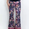 Flow Yoga Wear Flares Zeppelin Paisley Velvet Flare