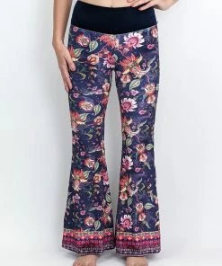 Flow Yoga Wear Flares Zeppelin Paisley Velvet Flare
